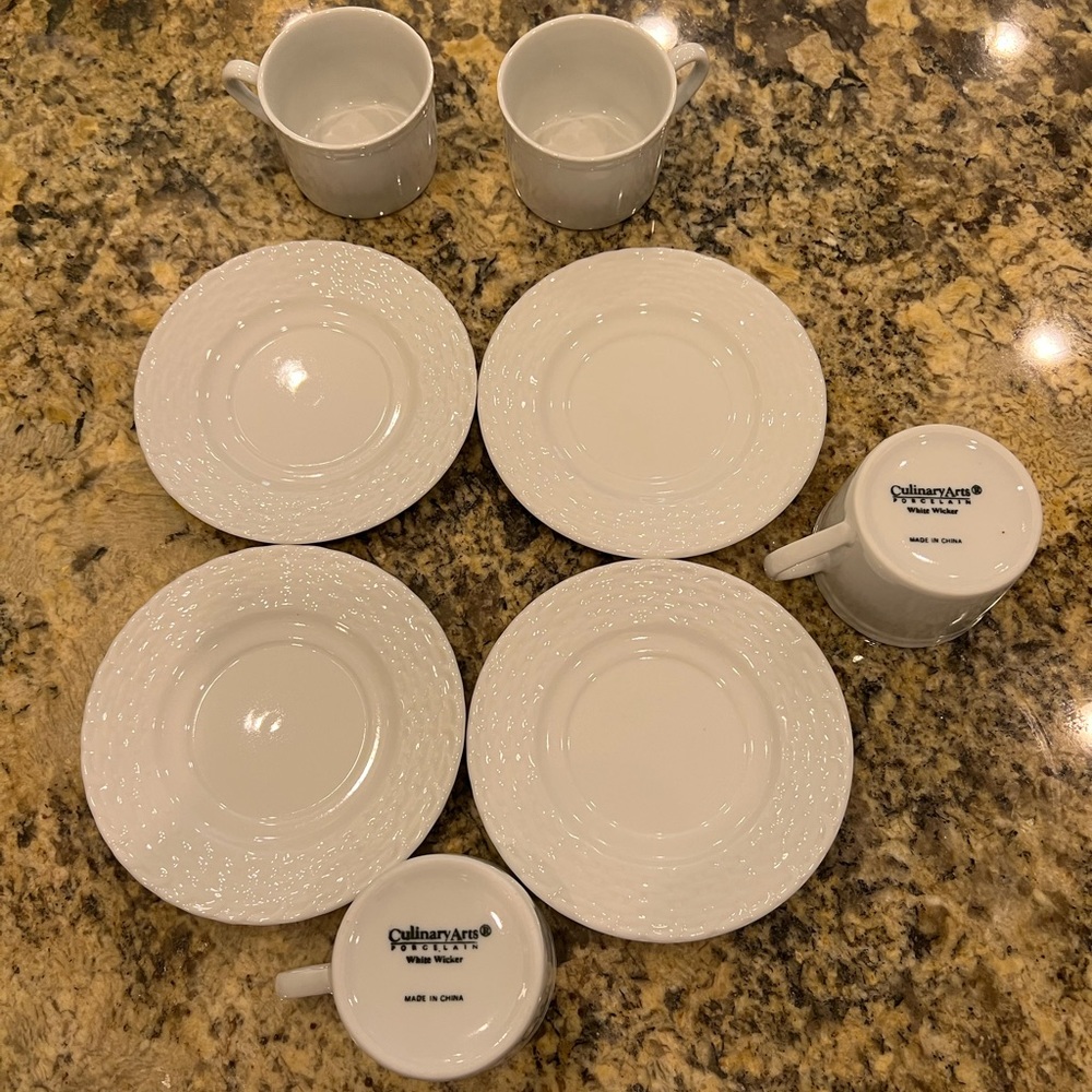 Espresso cups and saucers - set of 4 - Picture 4 of 8